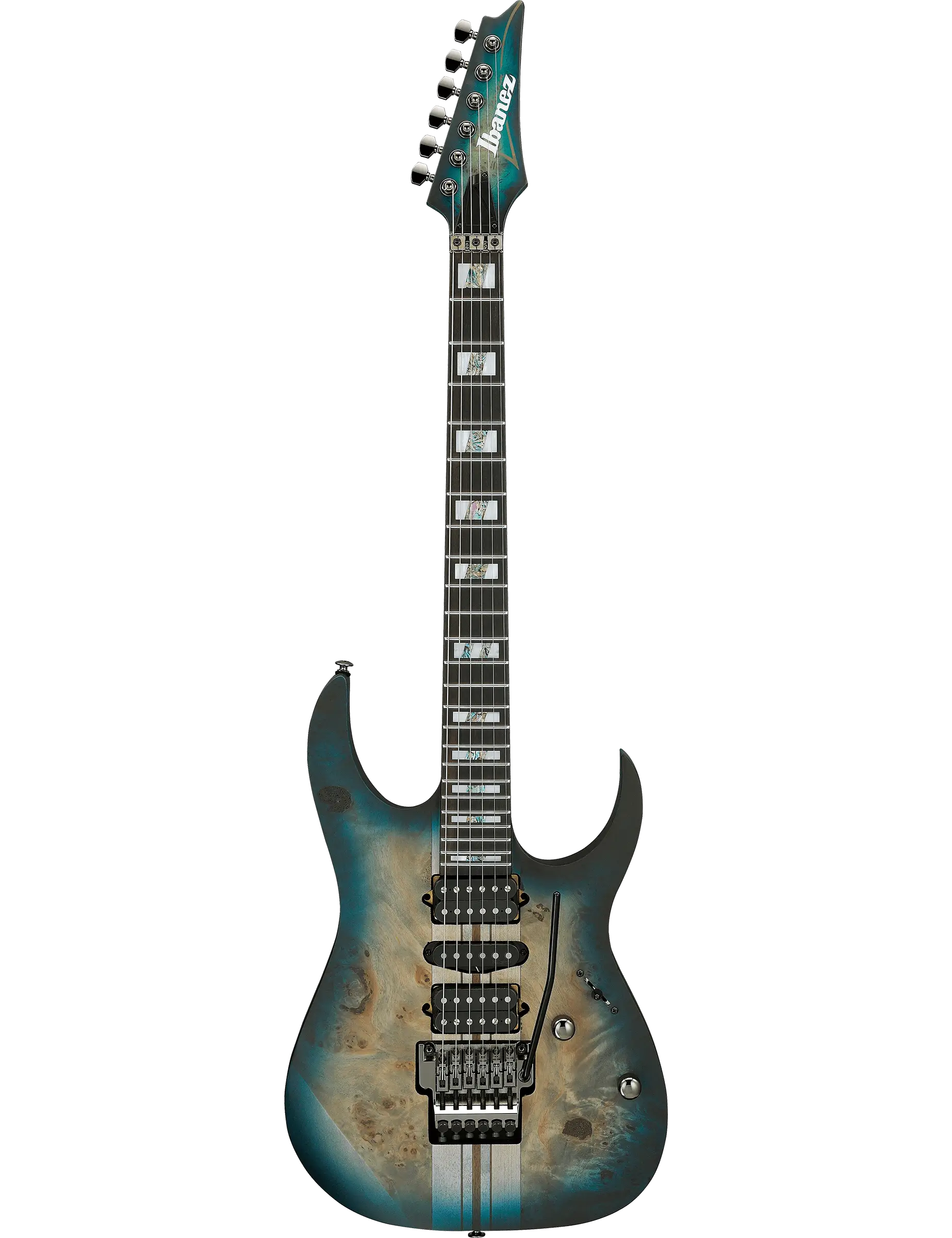 Ibanez RGT1270PB Premium electric guitar in Cosmic Blue Starburst Flat finish.