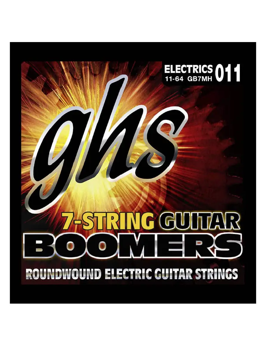 GHS Electric Guitar 7-String Boomers Medium Heavy 0.11 - 0.64 Gauge