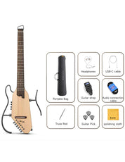 Donner HUSH™ PRO Acoustic-Electric Travel Guitar Kit