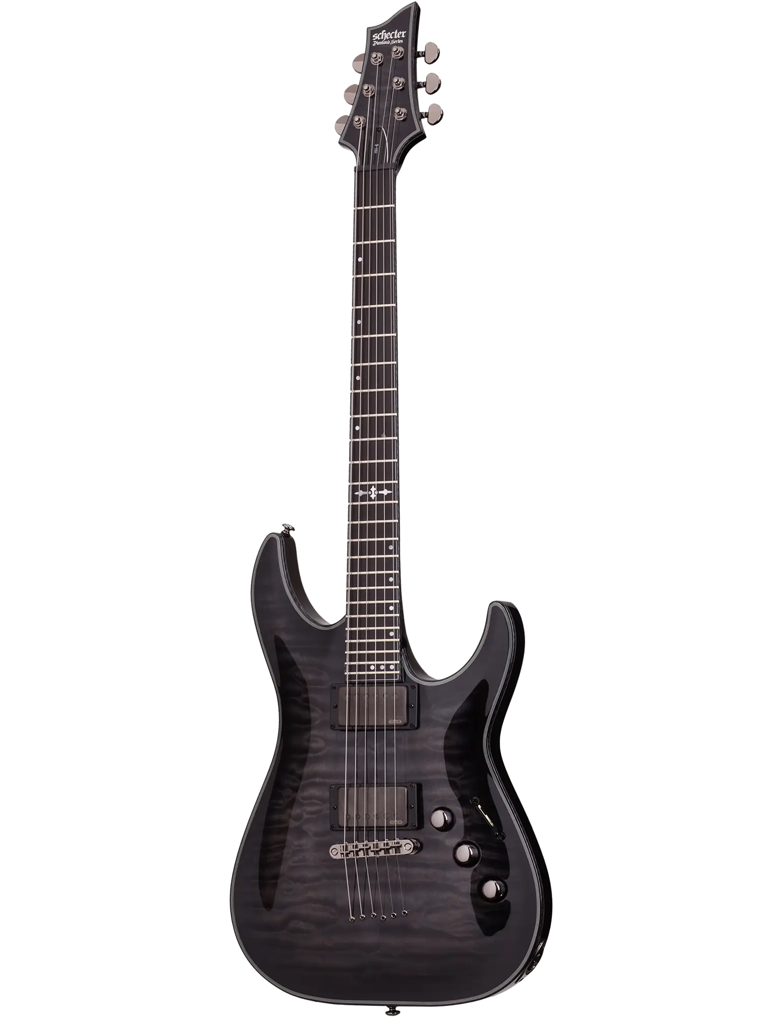 Schecter Hellraiser Hybrid C-1 Electric Guitar - Trans Black Burst