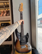 Valiant Mercury Distressed Sunburst Tremolo Version