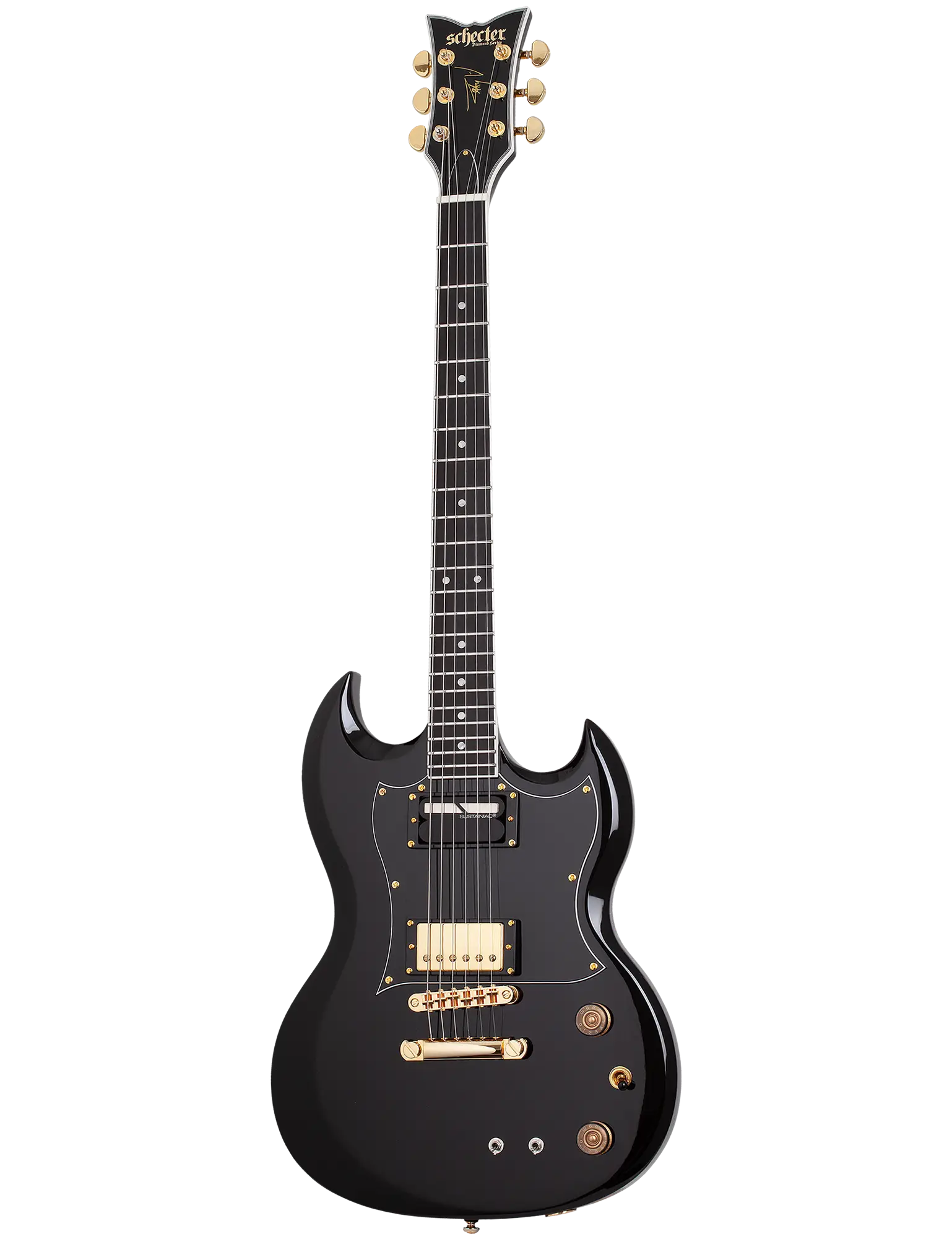 Schecter ZV-H6LLYW66D-S Electric Guitar - Gloss Black