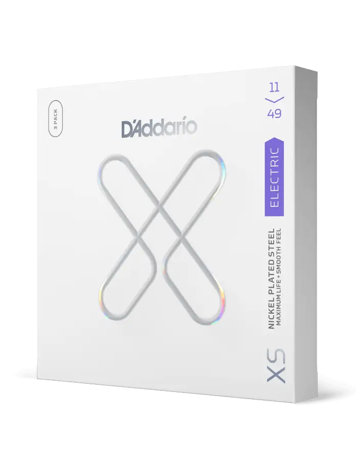 D'addario Medium Coated Electric Guitar Strings 3-Pack