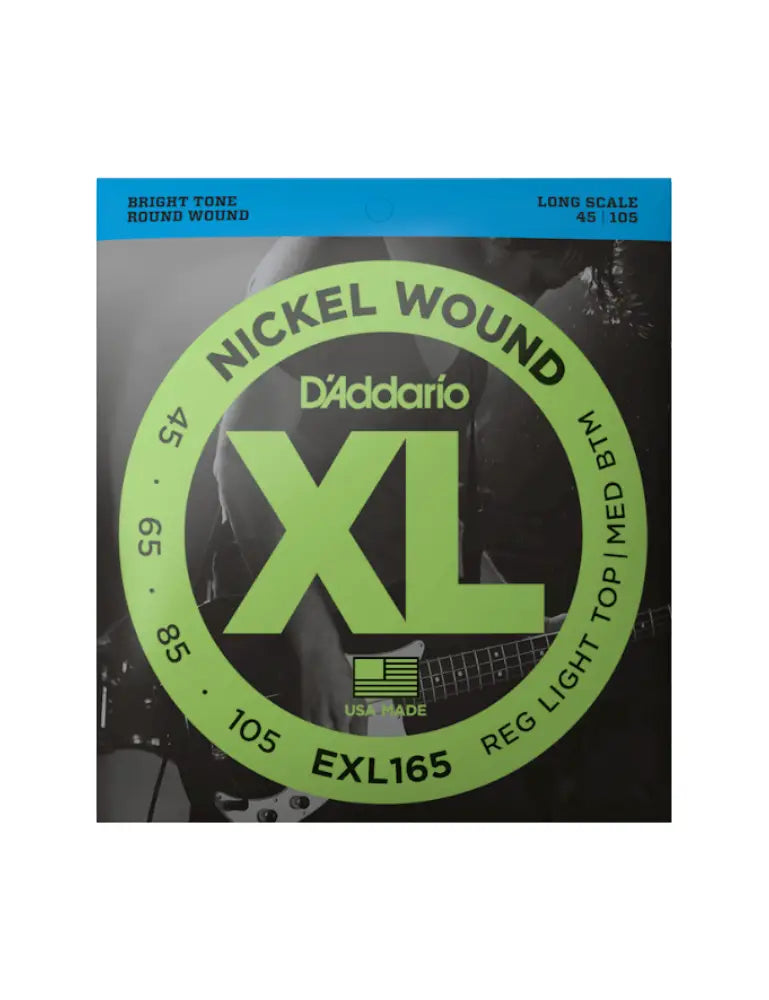 D'addario EXL165 Set Bass XL 45-105 Long Scale