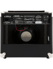Fender Champion II 25 amplifier rear view showing speaker and port layout