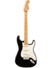Fender Player II Stratocaster in Black finish with classic Strat layout and 2-point tremolo