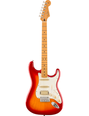 Fender Player II Stratocaster HSS in Aged Cherry Burst featuring synchronized tremolo and rolled edges