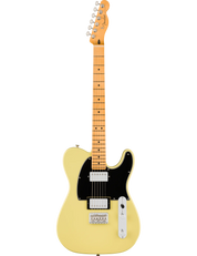 Fender Player II Telecaster HH in Hialeah Yellow featuring modern “C” maple neck and rolled fingerboard edges