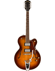 Gretsch G2420T Streamliner in Robusto Burst with arched maple top and laurel fingerboard, front view