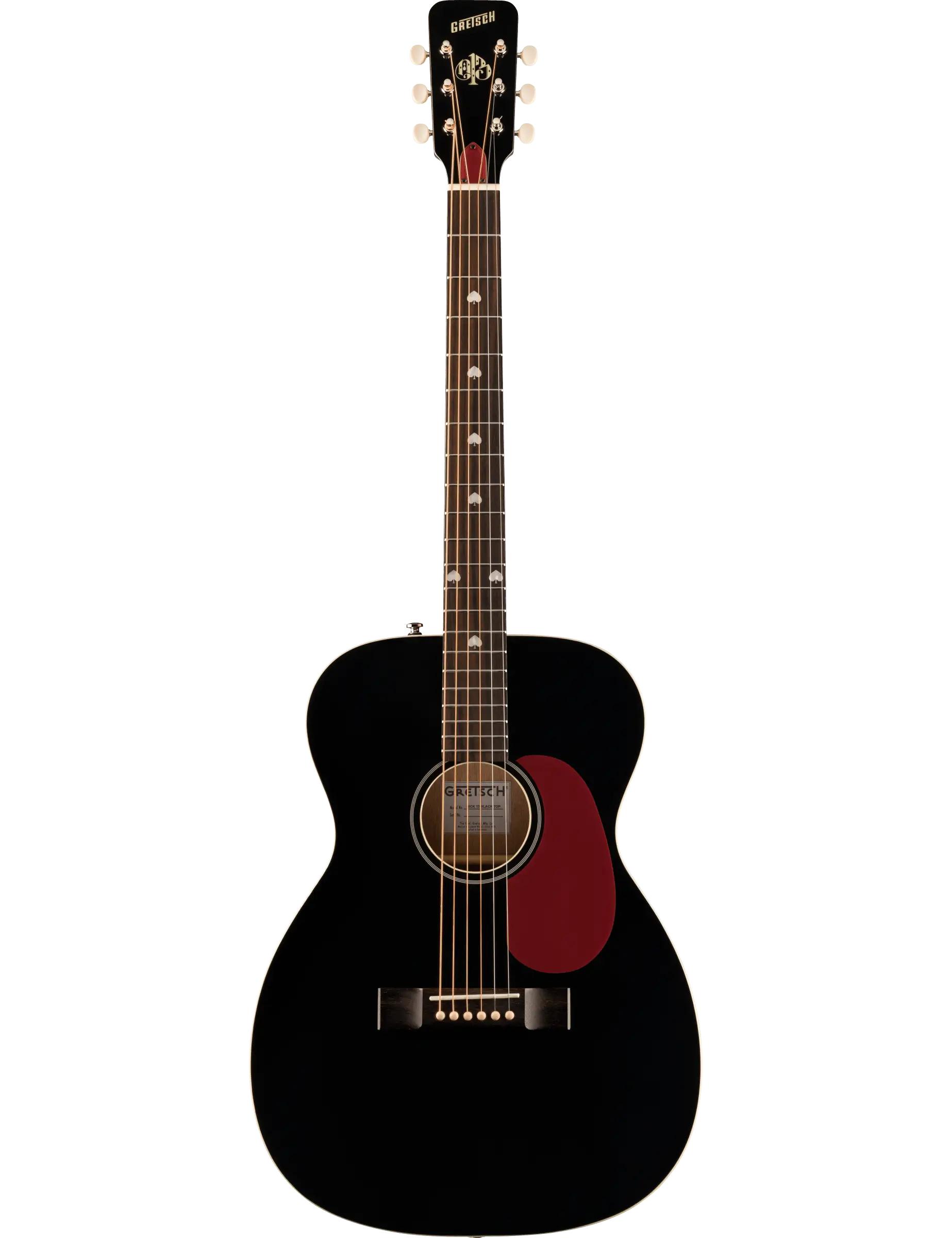 Gretsch Nick 13 Outlaw Heart Grand Concert acoustic guitar with custom heart artwork and vintage styling