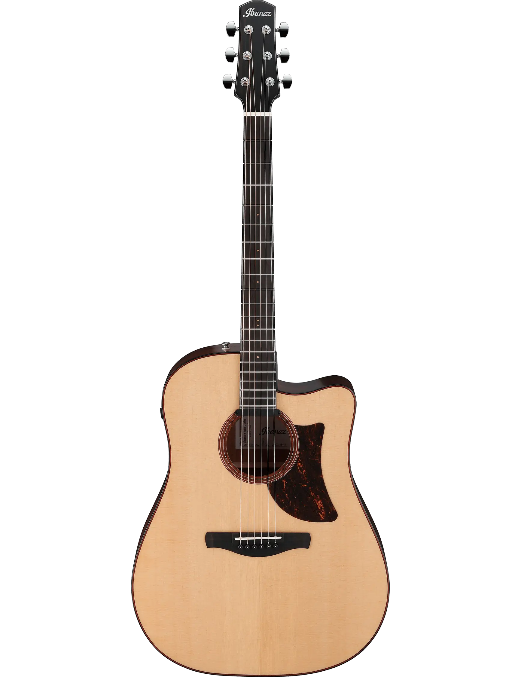 Ibanez AAD300CE Advanced Acoustic guitar in Natural Low Gloss finish.