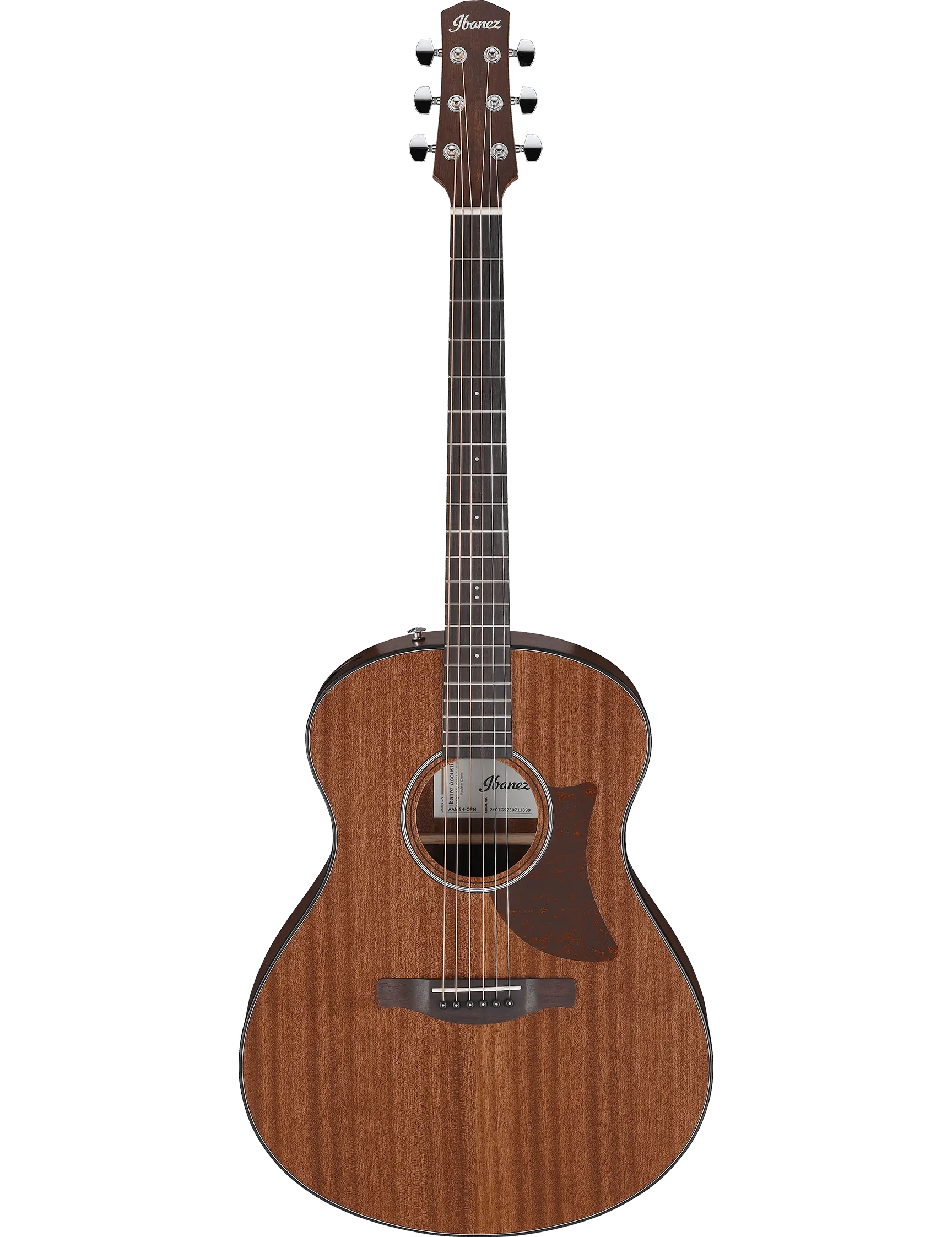 Ibanez AAM54 Advanced Auditorium acoustic guitar in Open Pore Natural finish.