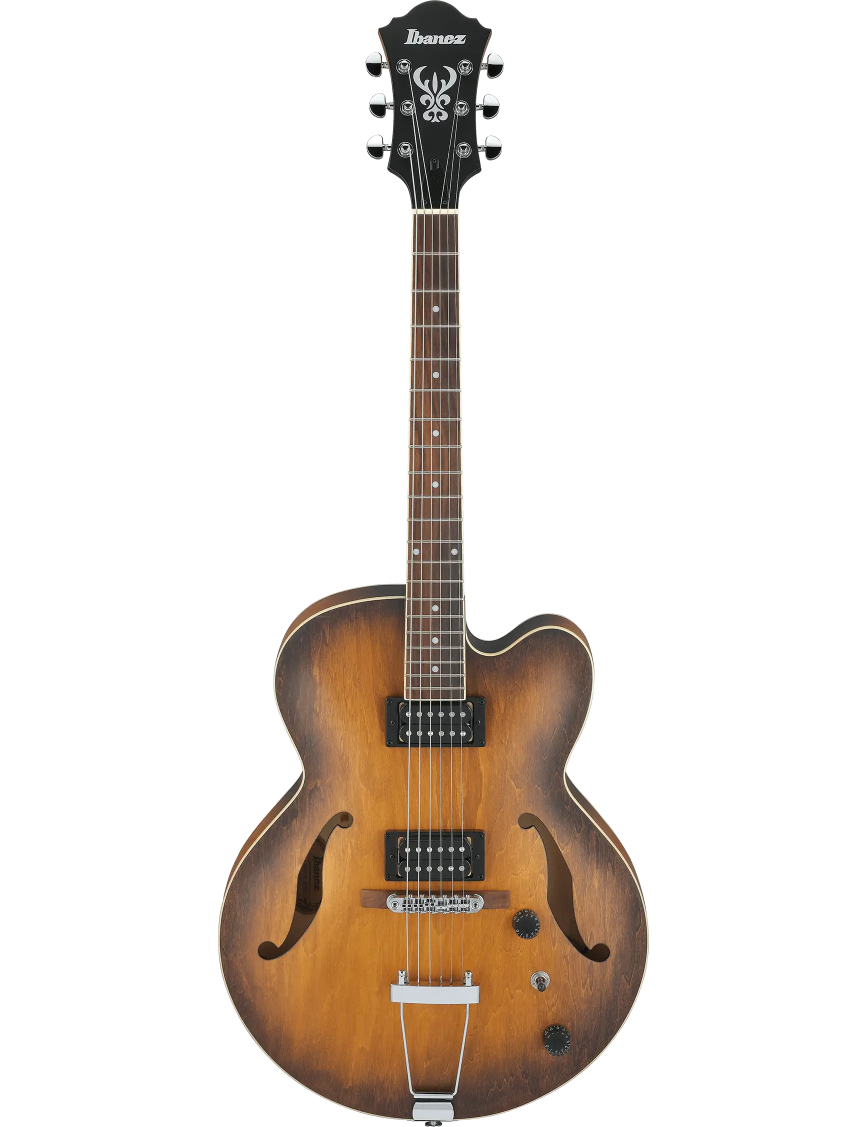 Ibanez AF55 Artcore hollow-body electric guitar in Tobacco Flat finish.