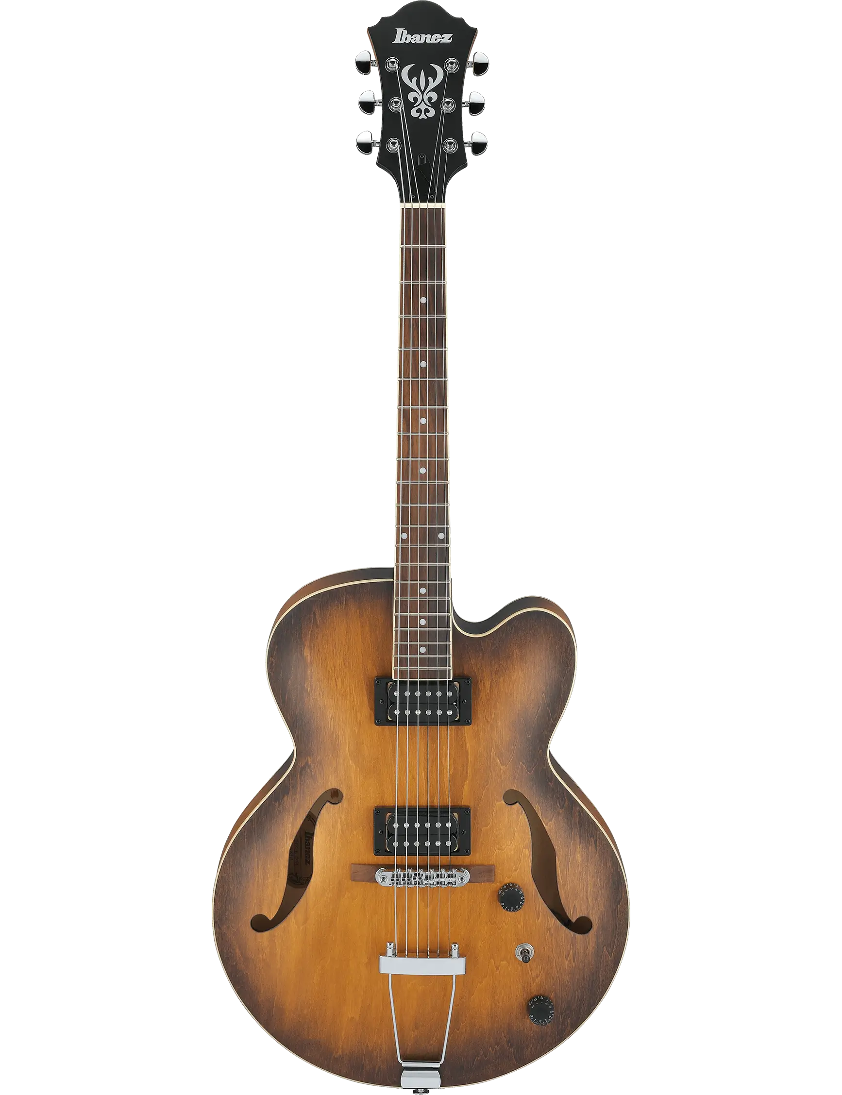 Ibanez AF55 Artcore hollow-body electric guitar in Tobacco Flat finish.