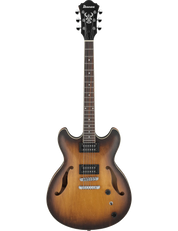 Ibanez AS53 semi-hollow electric guitar in Tobacco Flat finish.