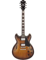 Ibanez AS73 semi-hollow electric guitar in Tobacco Brown finish.