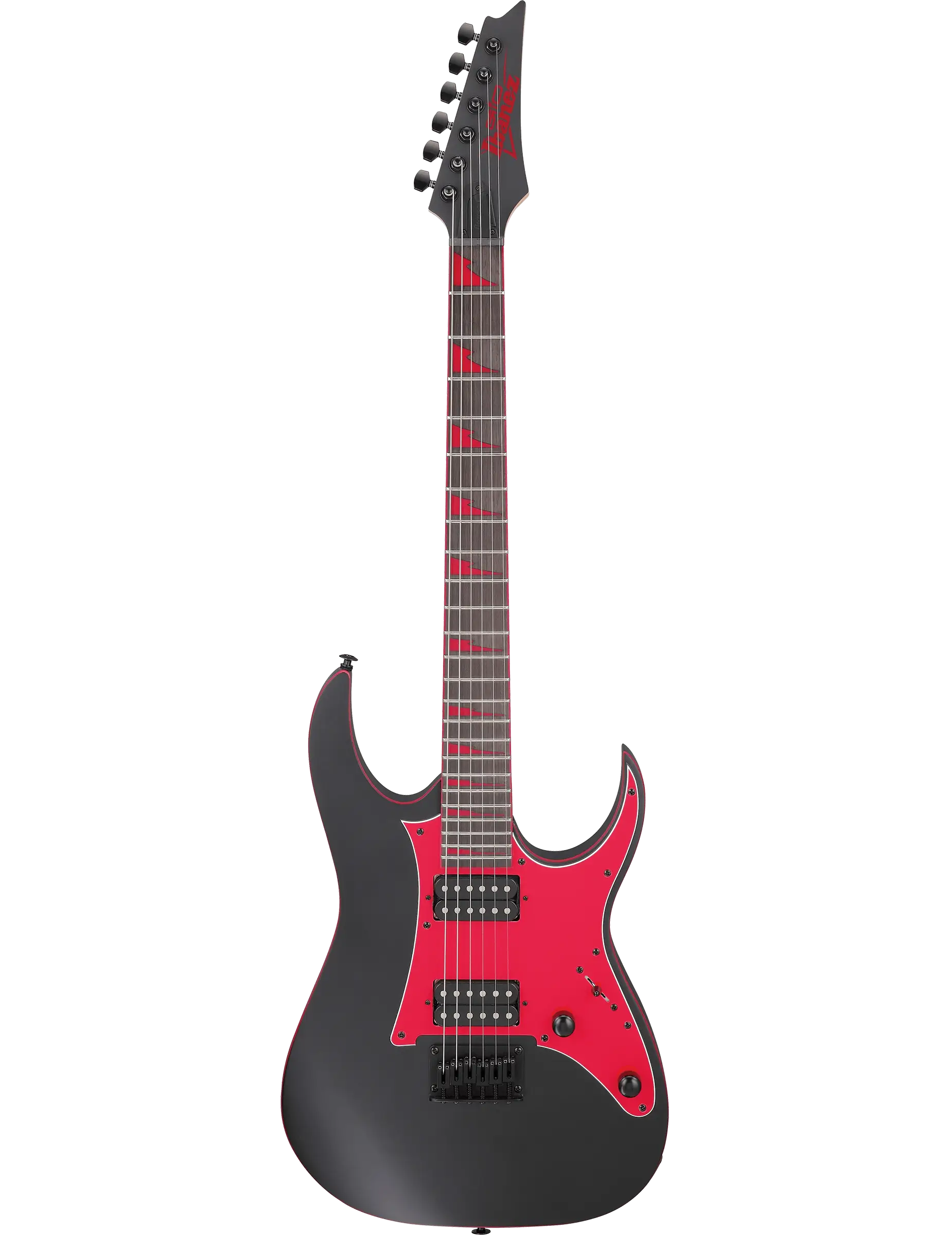 Ibanez GRG131DX electric guitar in Black Flat finish.