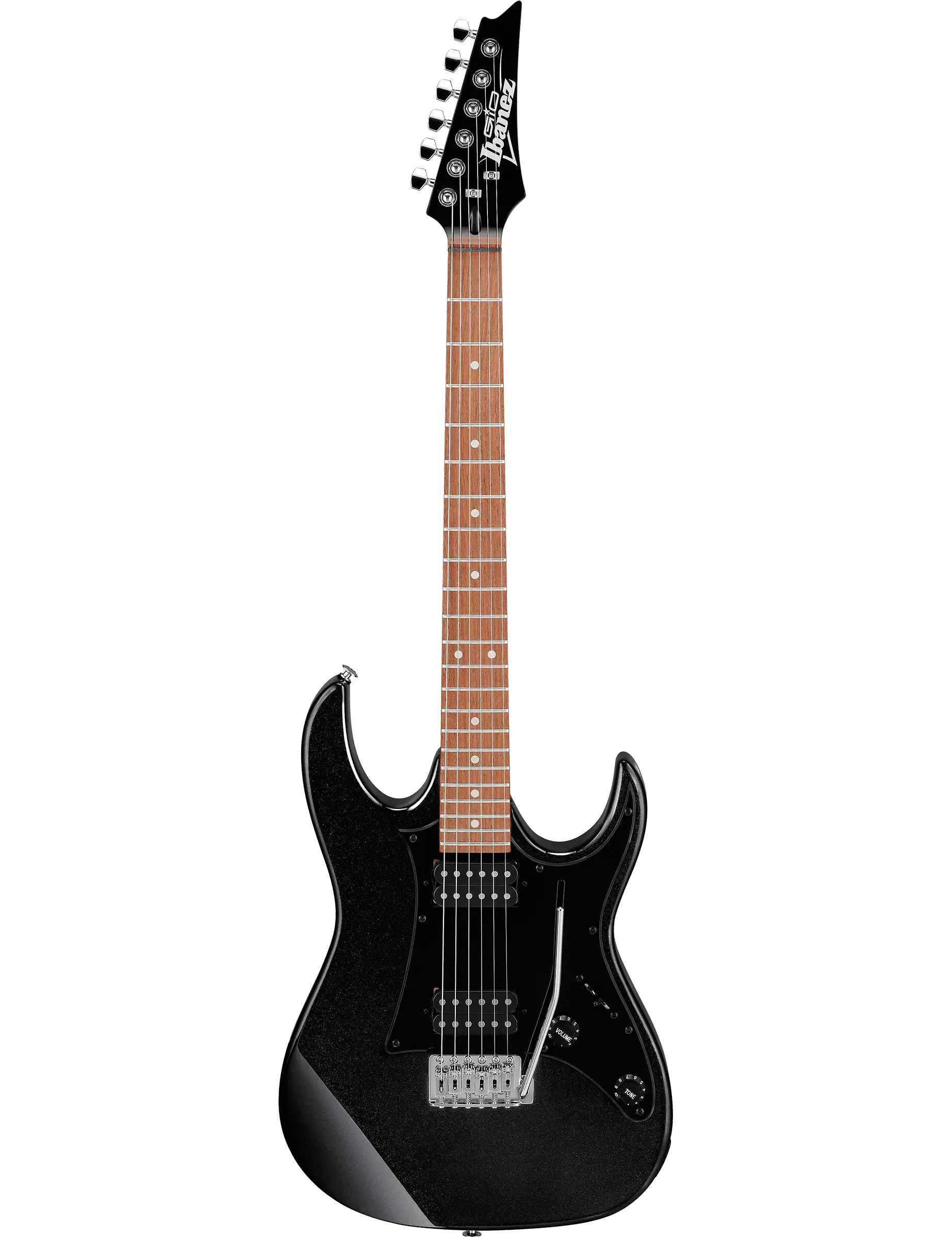Ibanez GRX20Z electric guitar in Black Night finish.