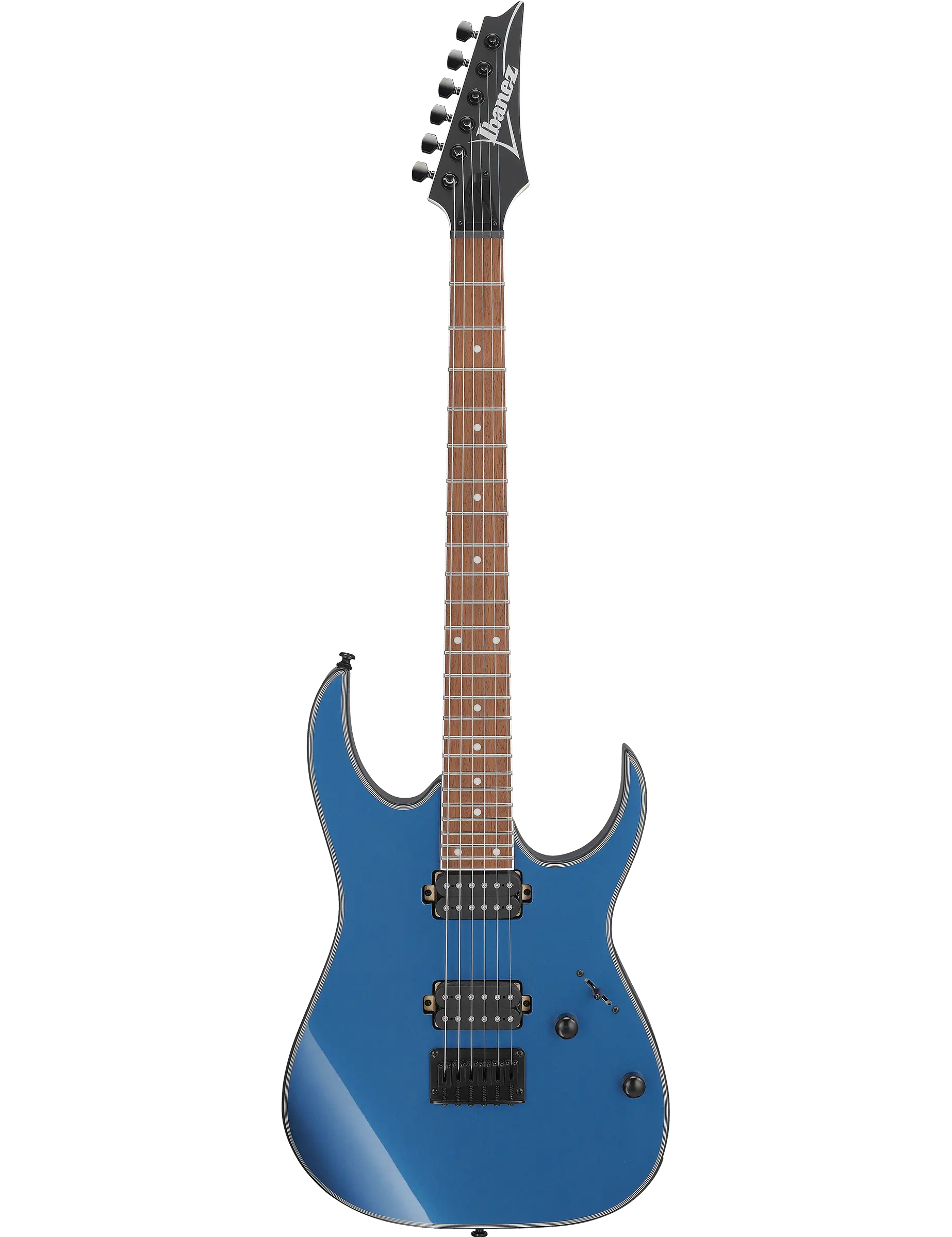 Ibanez RG421EX electric guitar in Prussian Blue Metallic finish.