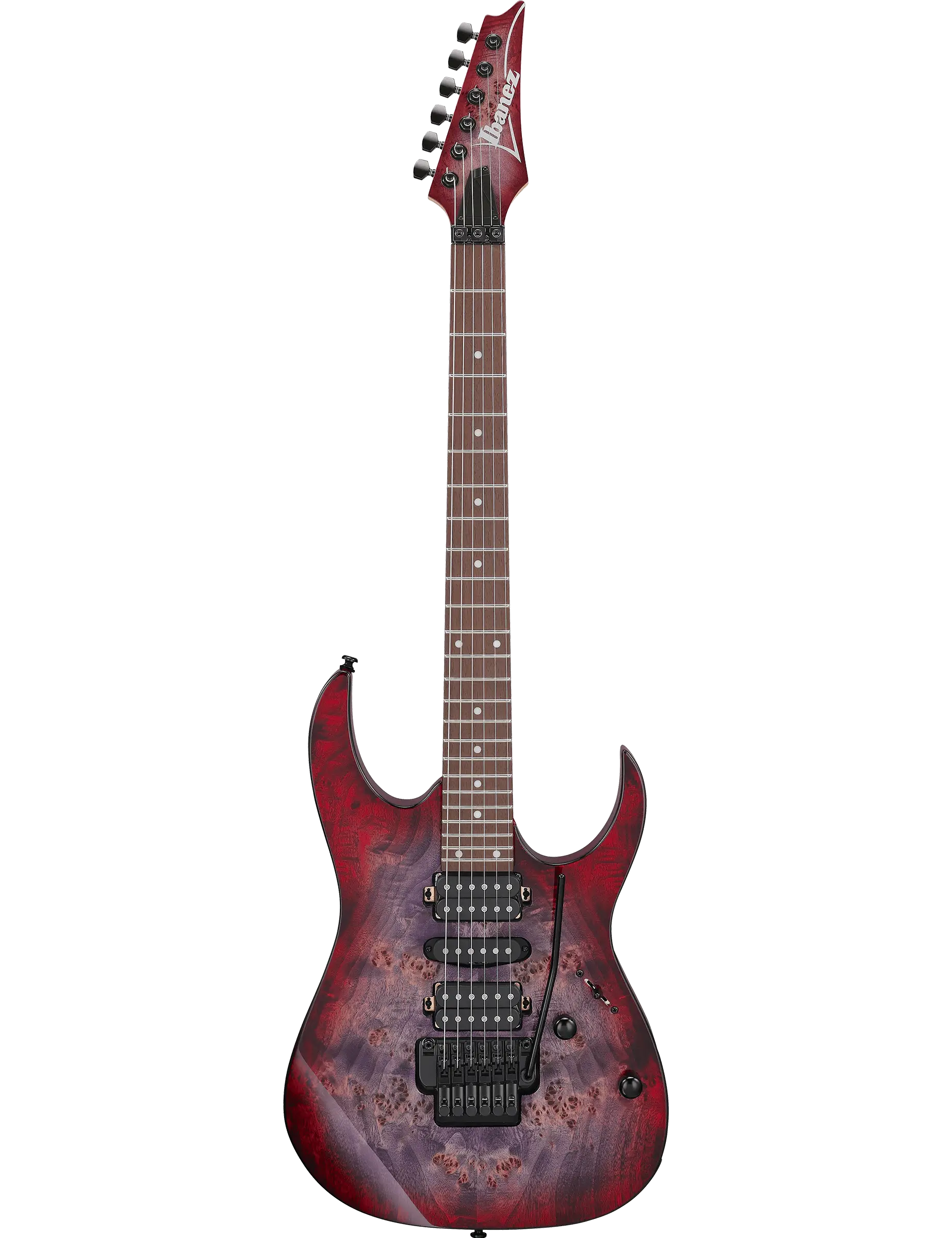 Ibanez RG470PB electric guitar in Red Eclipse Burst finish.