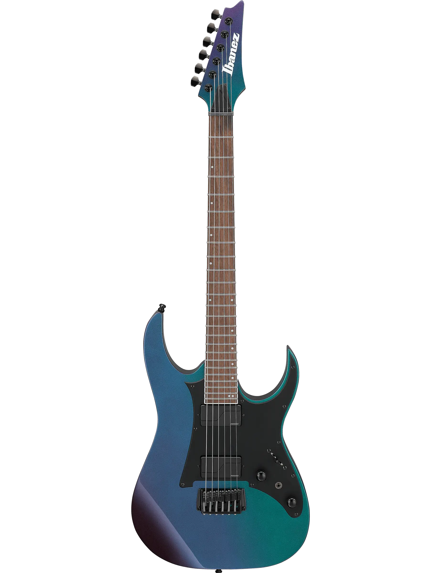 Ibanez RG631ALF Axion Label electric guitar in Blue Chameleon finish.