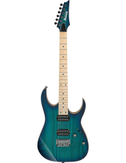 Ibanez RG652AHMFX Prestige electric guitar in Nebula Green Burst finish.