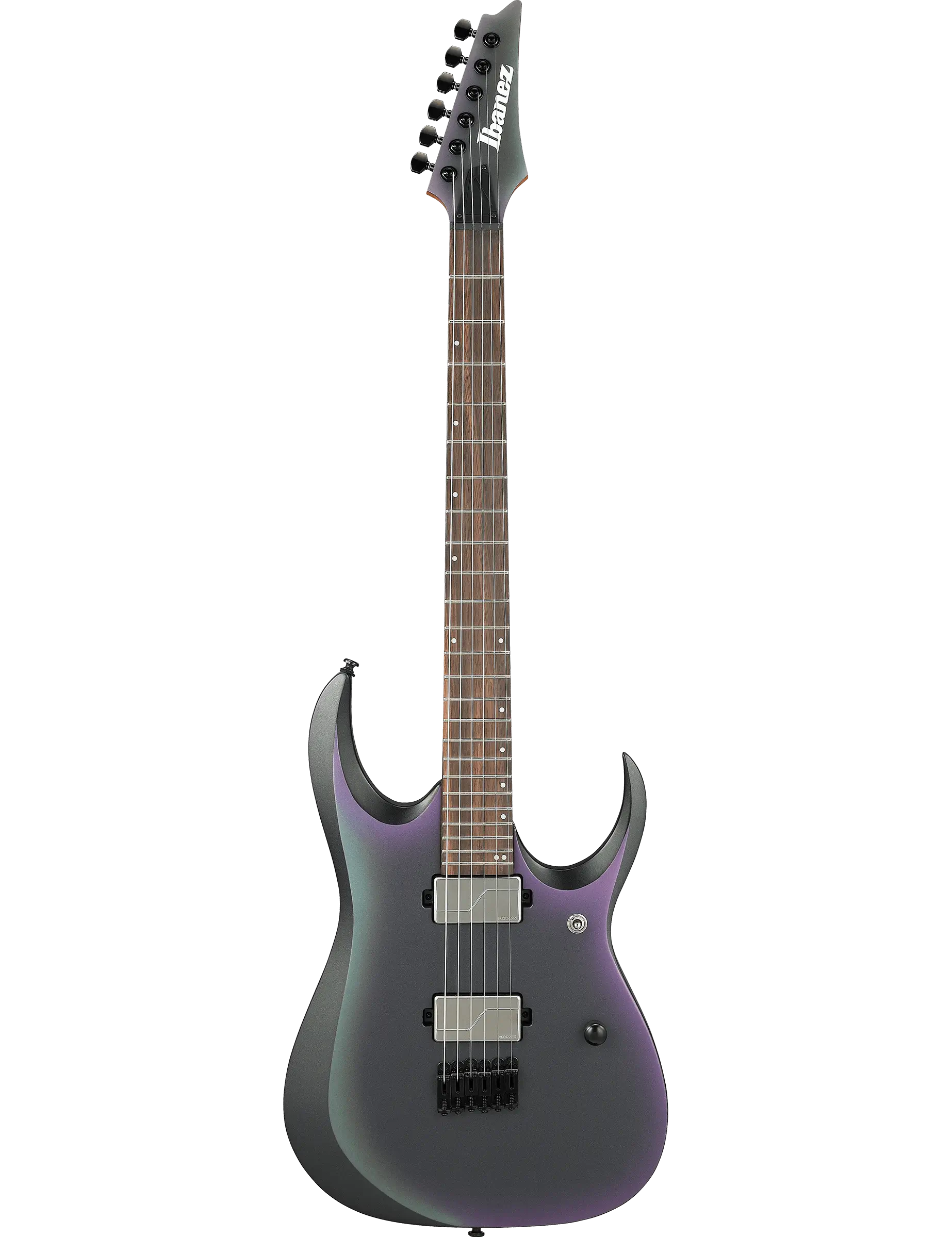 Ibanez RGD61 electric guitar in Black Aurora Burst Matte finish.