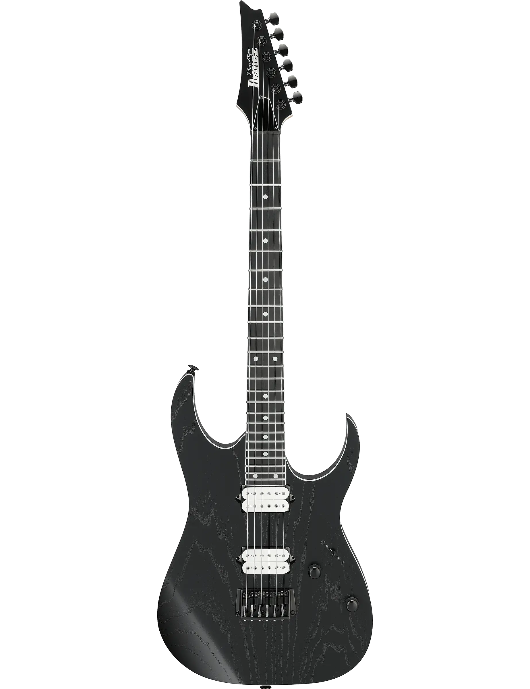 Ibanez RGR652AHBF Prestige electric guitar in Weathered Black finish.