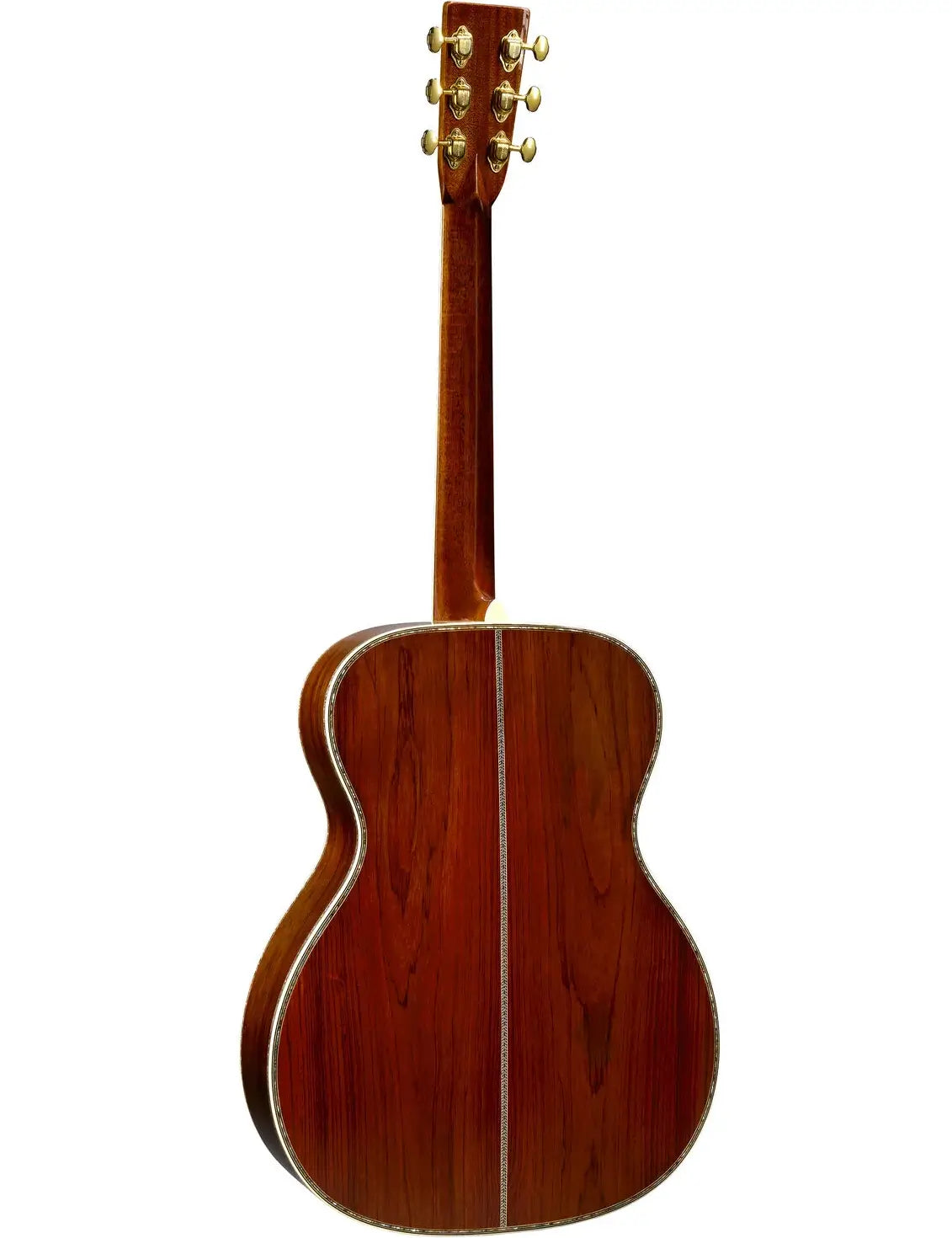 Martin 000-45 Joe Bonamassa acoustic guitar back view.