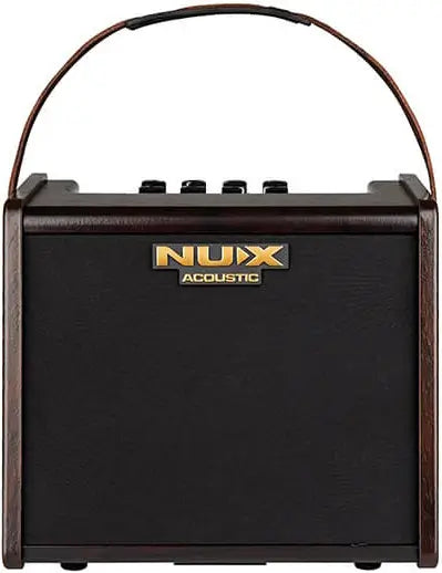 NUX AC-25 portable acoustic guitar amplifier.