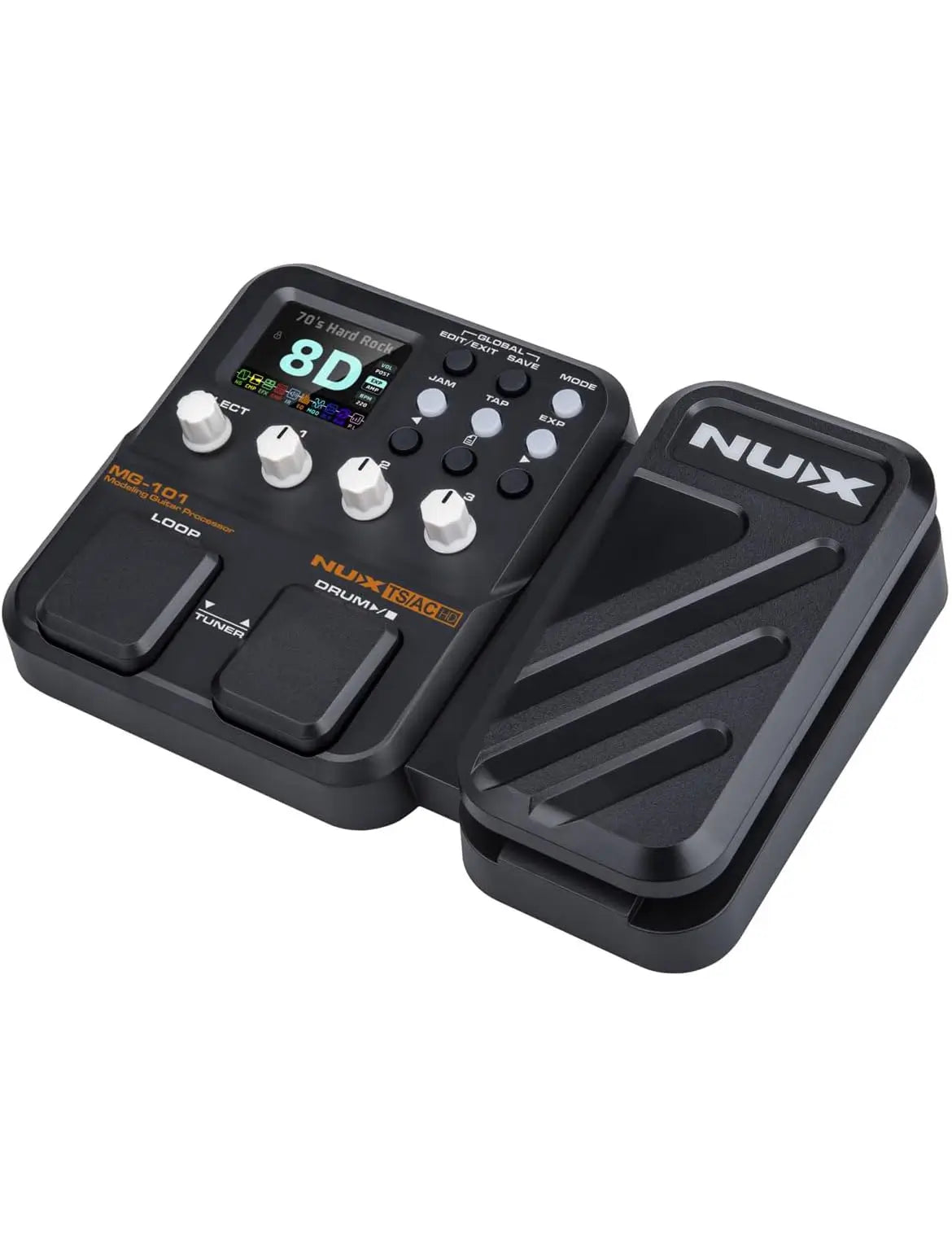 NUX MG-101 multi-effects processor for electric guitar.