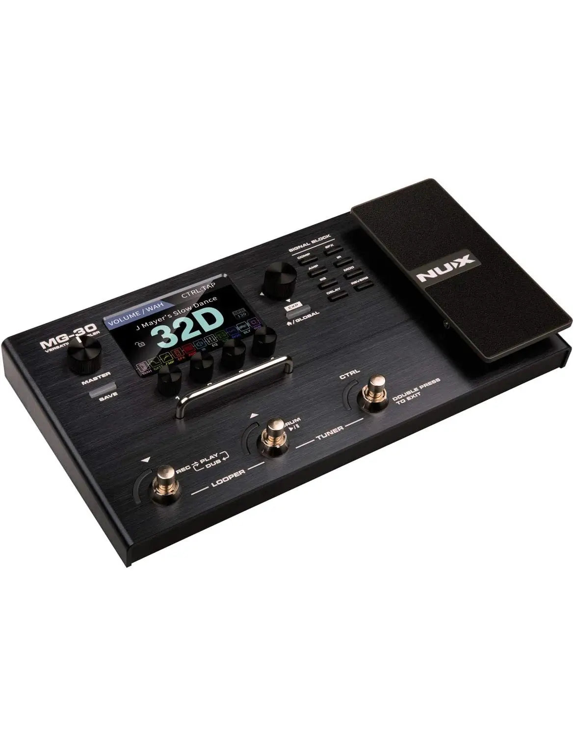NUX MG-30 multi-effects processor for electric guitar.