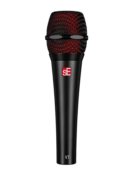 SE Electronics V7 dynamic microphone in Black finish.