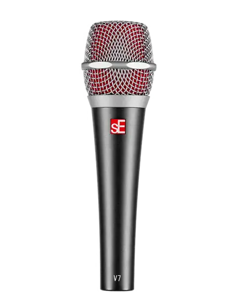 SE Electronics V7 dynamic microphone in Charcoal finish.