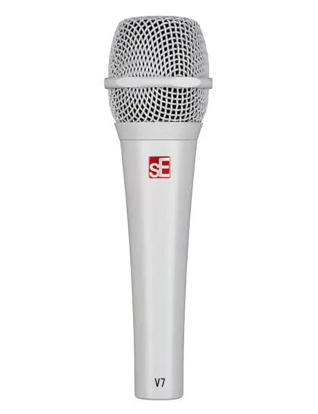 SE Electronics V7 dynamic microphone in White finish.